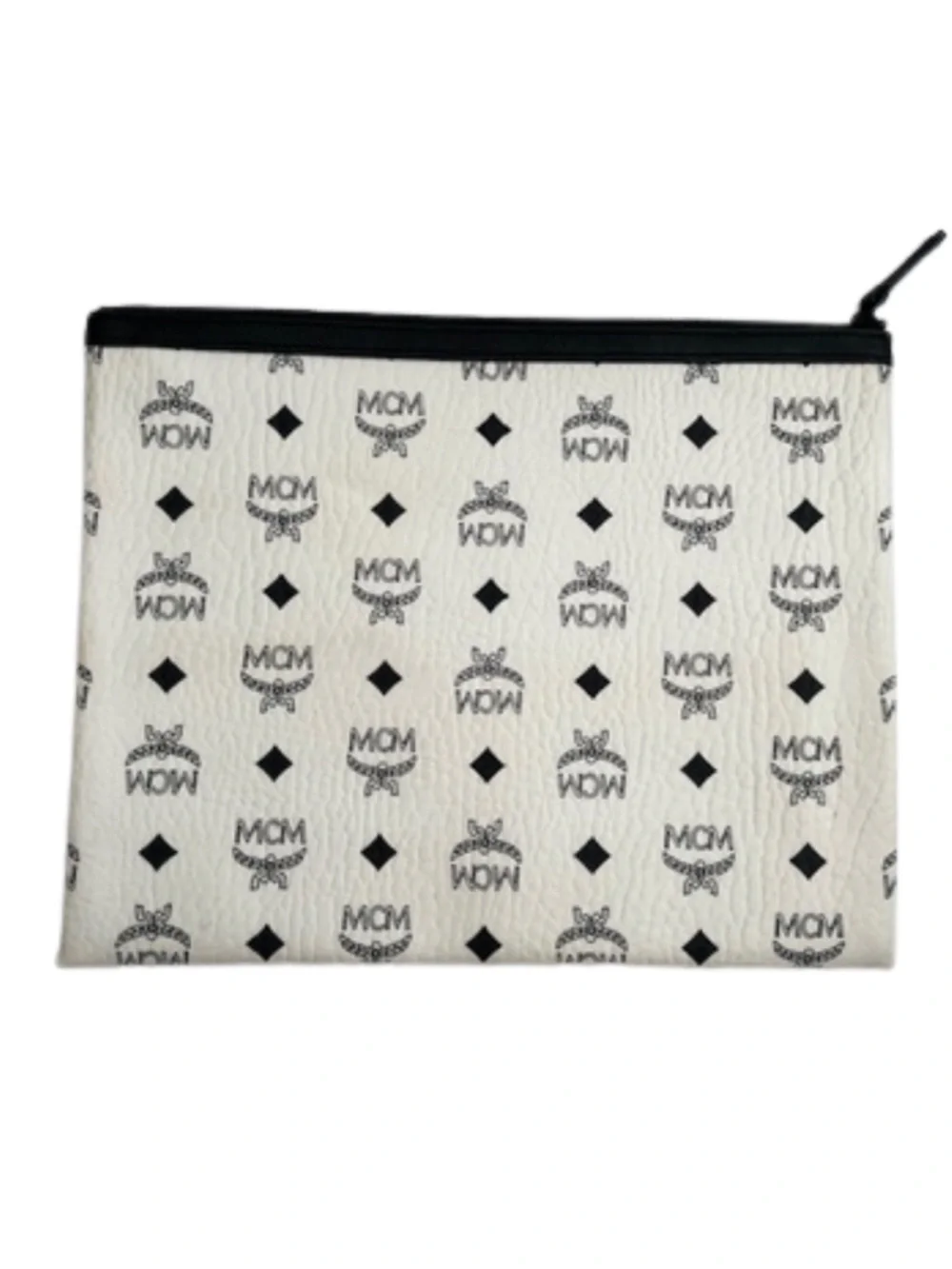 Authentic MCM Visetos Vogue Korea Limited Edition Zip Pouch by Donald Robertson
